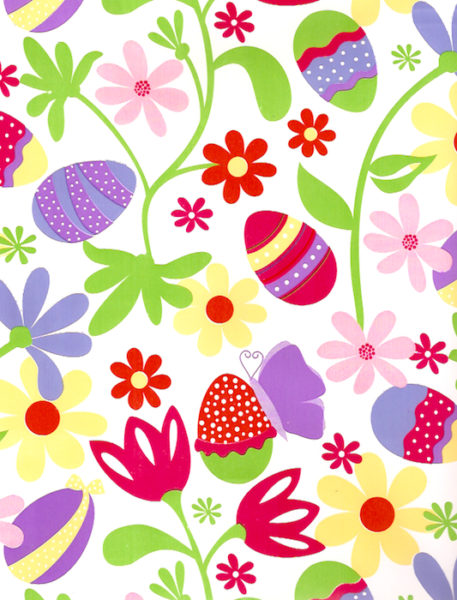 Easter Eggs Floral Giftwrap