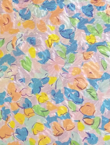 Watercolor Floral Embossed Foil