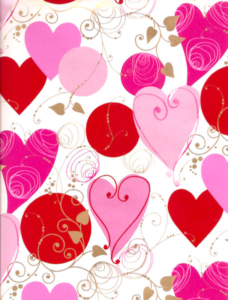 Modern Hearts Giftwrap