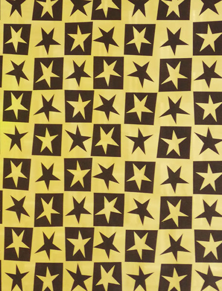 Gold and Black Stars Embossed Foil