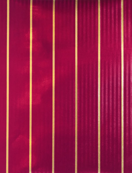 Burgundy & Gold Stripes Embossed Foil