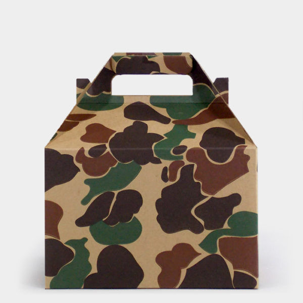Camouflage Kraft Gable Box