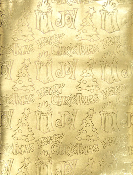 Gold Embossed Christmas Foil