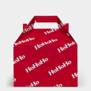 HoHoHo on Red Gable Box