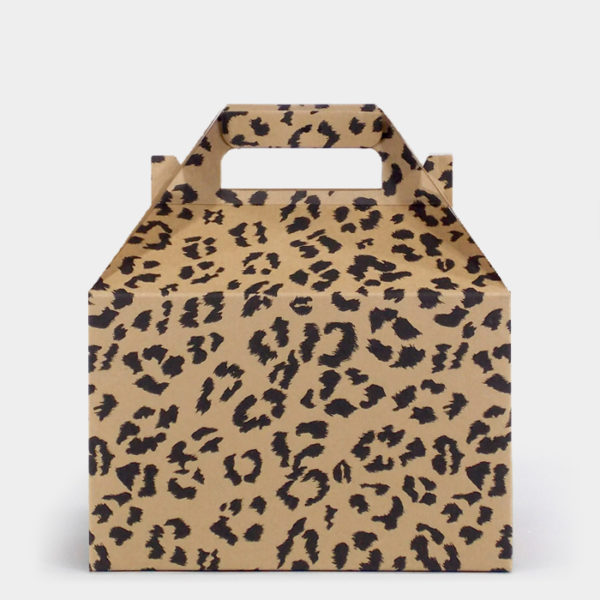 Leopard Kraft Gable Box
