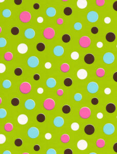 Lime Crazy Dots Giftwrap