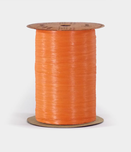 Matte Tropical Orange Raffia