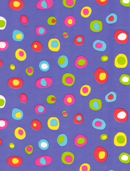 Purple Crazy Dots Giftwrap
