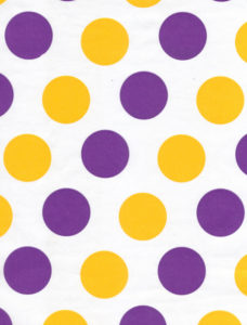 Purple & Gold Dots Giftwrap