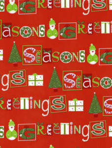Seasons Greetings Gift Wrap