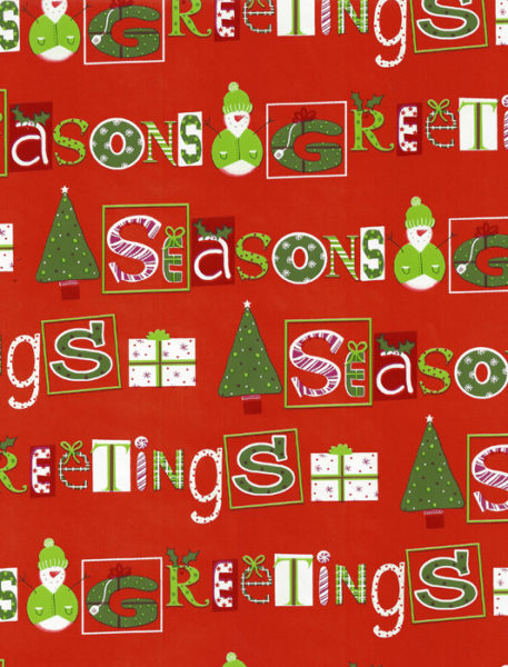 Seasons Greetings Gift Wrap