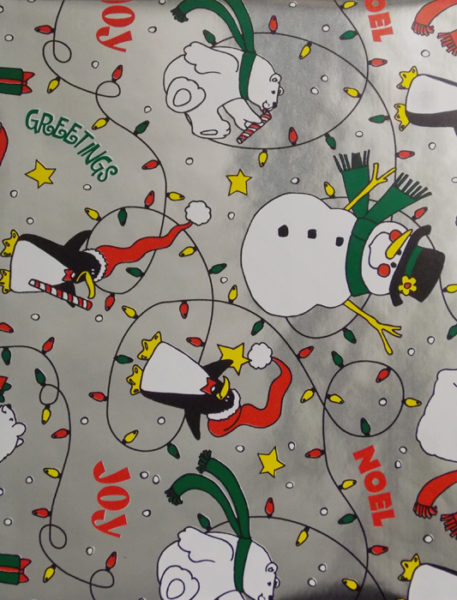 Silver Lights and Snowmen Foil