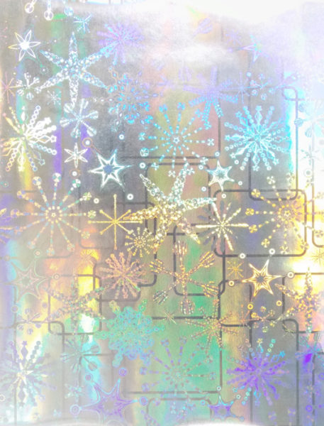Silver Snowflakes Holographic
